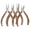 The Beadsmith Wooden Pliers Set - Natural Elements - 4-Piece