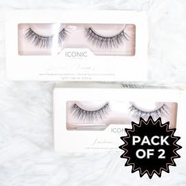 Iconic London Main Character False Lashes Long Faux Minx Eyelashes 2 PACK