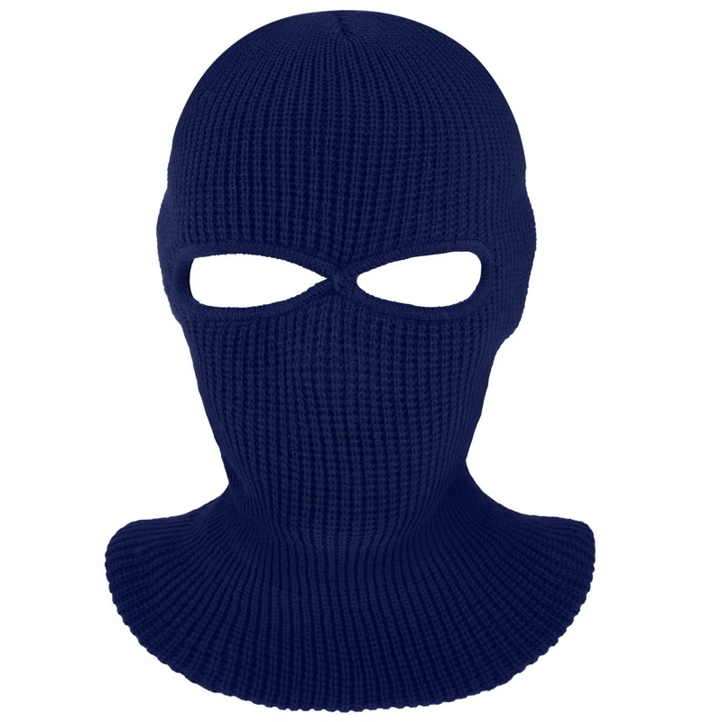 Geyoga Children's Knitted Balaclava with 2 Holes, Winter Knitted Ski