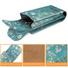 Fintie Double Eyeglass Case with Carabiner Hook, Portable Vegan Leather