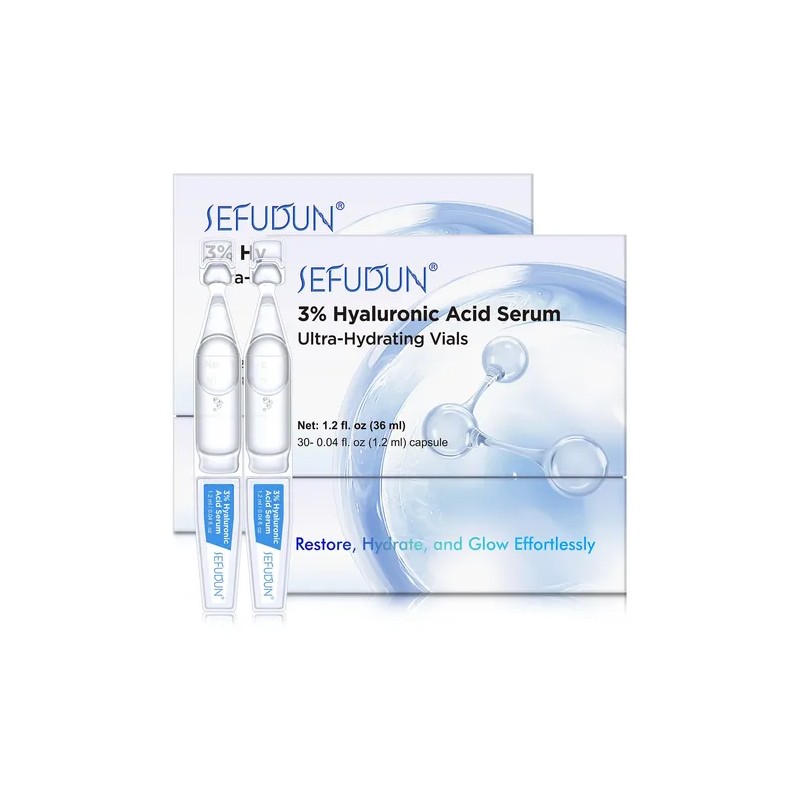 30 Sueros Facial Piel Hidratante 3 Ácido Hialurónico 24h