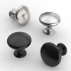 Furniware 12 Pack Cabinet Hardware Knobs, Kitchen Door Cabinet Chrome