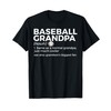 Baseball Grandpa Definition Grandson's Biggest Fan T-Shirt