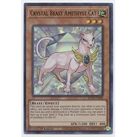 Crystal Beast Amethyst Cat - BLCR-EN048 - Ultra Rare - 1st Edition