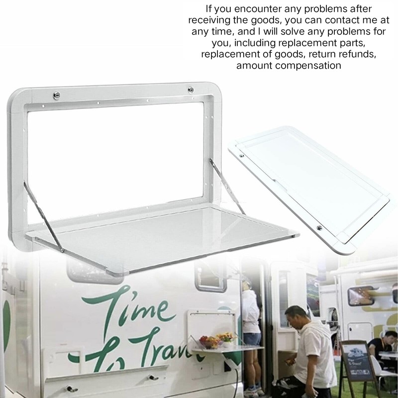 kunghei 31.5" White- Wall Mount Folding Table Caravan RV Flip