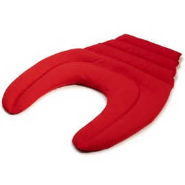 Neck pillow with back part organic fabric red neck pillow back heat cushion red