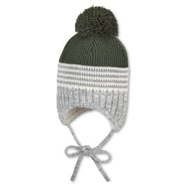 Sterntaler Baby Boys' Knitted Hat, dark green
