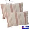 Room Essentials 2 Pack 12"x18" Lumbar Striped Accent Pillows Rectangle