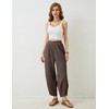 Xiaoxuemeng Womens Baggy Wide Leg Pants Casual Elastic Waisted Palazzo