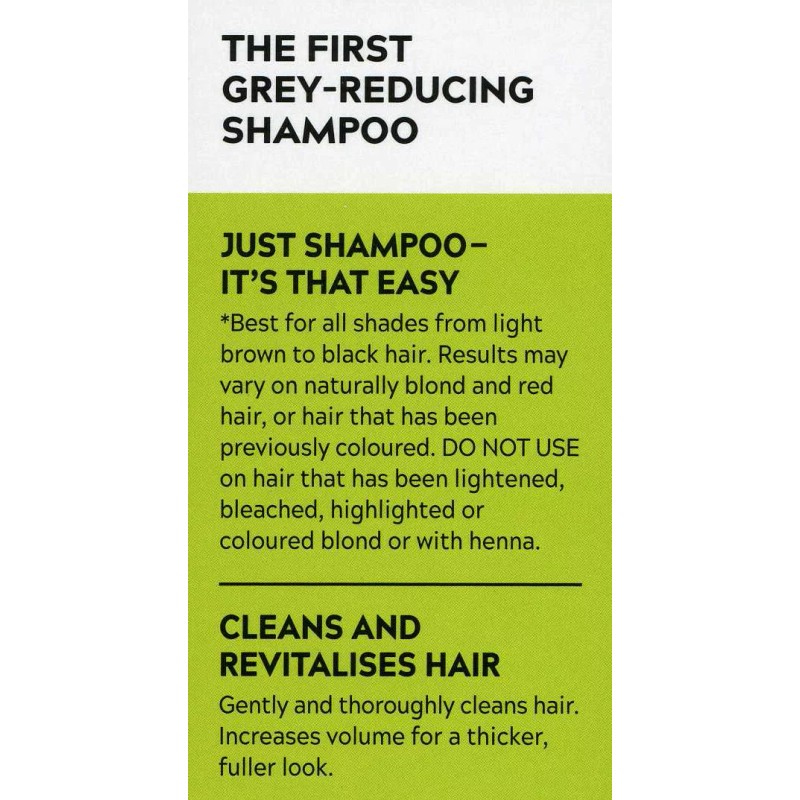 Just for Men Control GX GREY-REDUCING SHAMPOO Gently Cleans Revitalizes