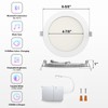 ATCD Smart Recessed Lights 6 Inch, 12W 1080LM RGBCW Canless