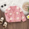 Qianderer Baby Toddler Girls Cardigan Floral Long Sleeve Pullover Coats
