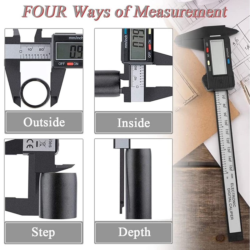 Bestgle Digital Caliper, Accuracy LCD Screen Electronic Digital Vernier Caliper