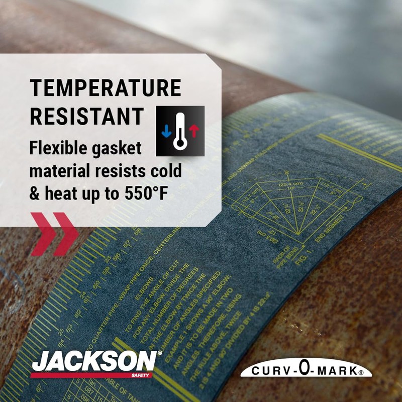 Jackson Safety Pipe Measuring Tool - Wrap-A-Round Tape Pipe Fitting