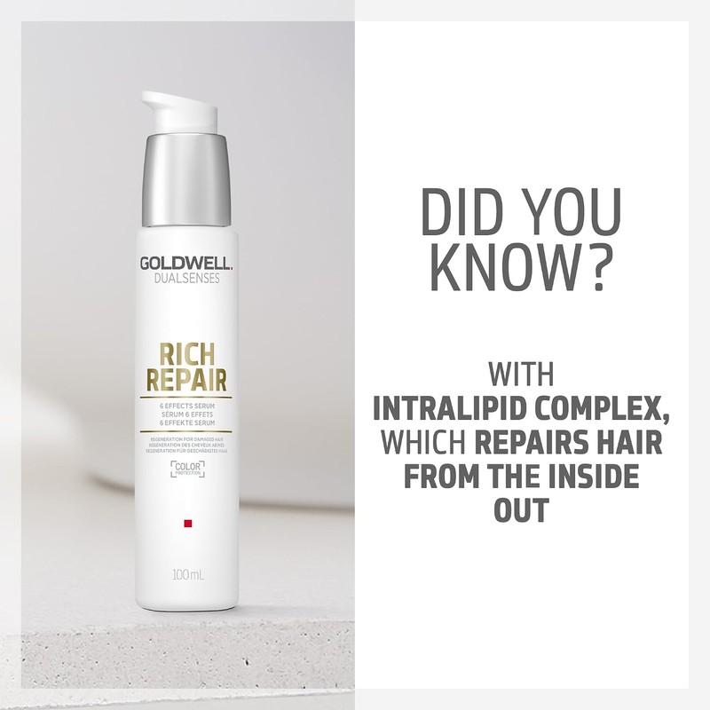 Goldwell Dual Senses Rich Repair 6 Effects Serum, 3.4 Ounce