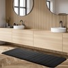 sourcing map Memory Foam Bath Mat, Soft Bathroom Floor Mats,