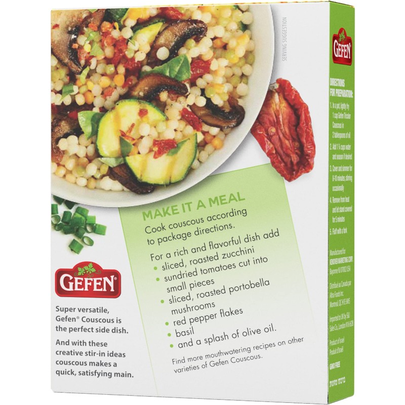 Gefen Israeli Tricolor Pearl Couscous 8.8oz (3 Pack) | All