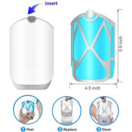 HUACAA 8 Pack Refill Cartridges, Refills Compatible with Indoor Light M364A and Max, Replacement 100% Fit (8 Refill Cartridges)