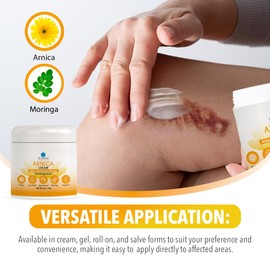 Dr. Robaina Arnica Bruise Fast Relief Cream with Natural Ingredients – Moisturizer for Bruises on Arms, Legs, and Hands | 4 oz