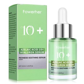 Azelaic Acid 10 Hyaluron Redness-Soothing Serum – A gentle facial serum for sensitive skin, formulated with Hyaluronic Acid to calm irritation, reduce redness, and target blemishes. Natural color, vegan-friendly, 30ml.