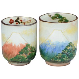 Aito USK901 Kyoto Ware Kiyomizu Ware Shunzan Kiln Tea Cup Set Kissho Fuji
