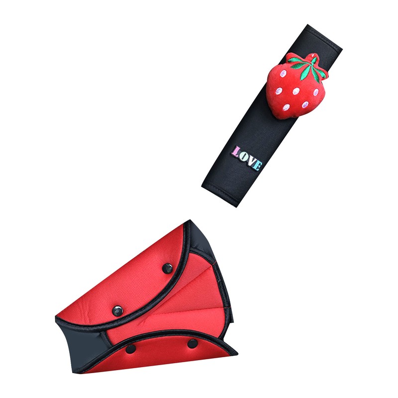 Car Seatbelt Cushion Pad Cute Soft Thick Polyester Kids Car