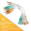 Woods Light Duty Indoor Extension Cord, 8-Inch, 16 Gauge, 3