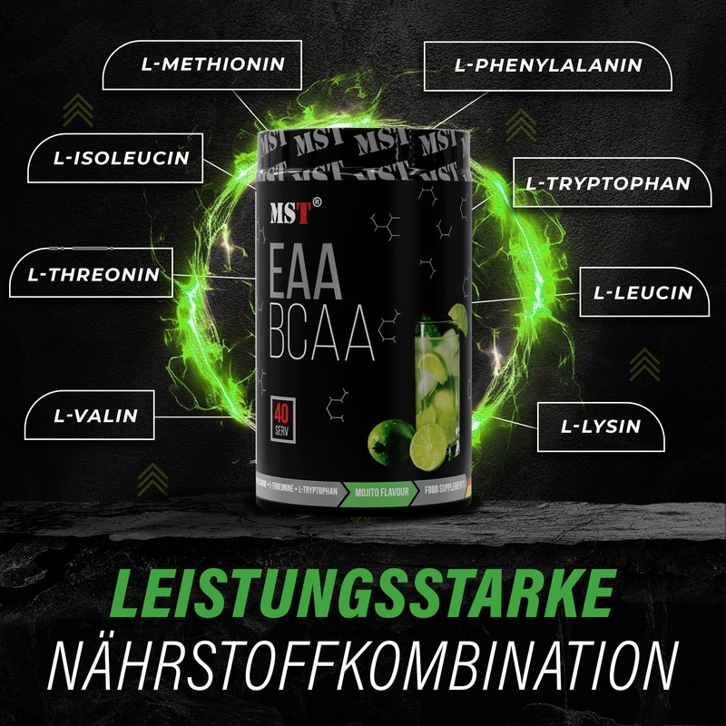 MST EAA and BCAA High Dose Amino Acids | 520