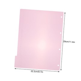 DOITOOL 10pcs A4 Colorful Label Index Card Tabs for Binder Dividers Easy to Organize Office Supplies for Students and Professionals