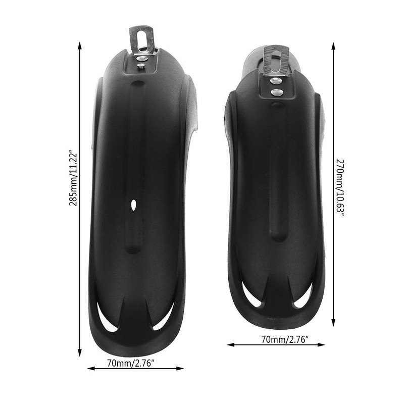 VAILANG 1 Pair Bicycle Mudguard Front Rear Dustproof for 12/14