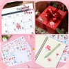 4 Sheets 230 Illustrations Wedding Scrapbook Stickers, Transparent Waterproof Stickers