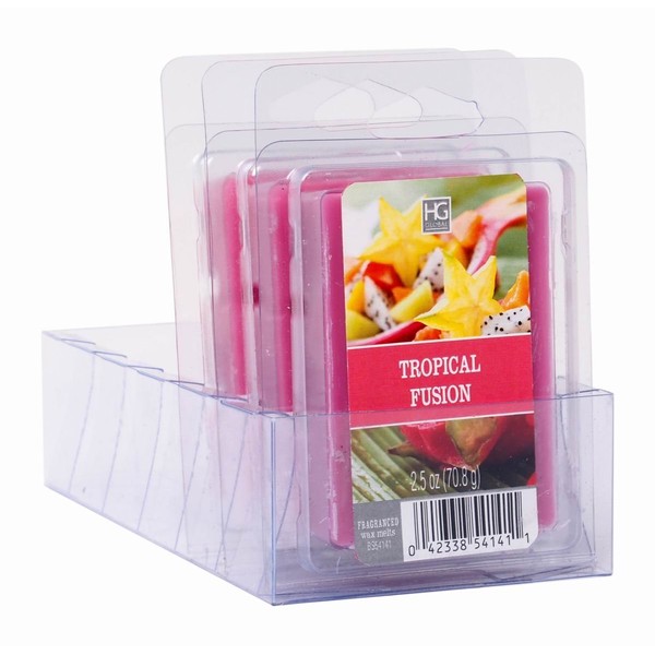 Hosley Set of 6 Tropical Fusion Wax Melts- 2.5 oz.