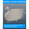 SHENKENUO Gray Left Driver & Right Passenger Side Sun Visor