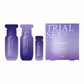 Segreta Premier Trial Set (Concentrated Serum Shampoo, 0.3 fl oz (9 ml), Texture Change Treatment, 0.3 oz (9 g), High Concentration Serum Oil, 0.04 fl oz (1 ml) x 2 Pieces, Bright Rose Mariage