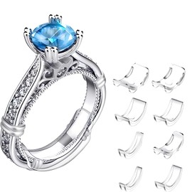 Ring Size Adjuster,Invisible Ring Size Adjuster, Ring Resizer For Loose Rings, Ring Adjuster Fit Any Rings.(8 Sizes)