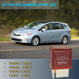 Relay 90987-02006 056700-6912, 40A 12VDC 4Pins Automotive Relay - Plug-in Installation Compatible for Toyota Lexus Corolla RAV4 Camry Highlander