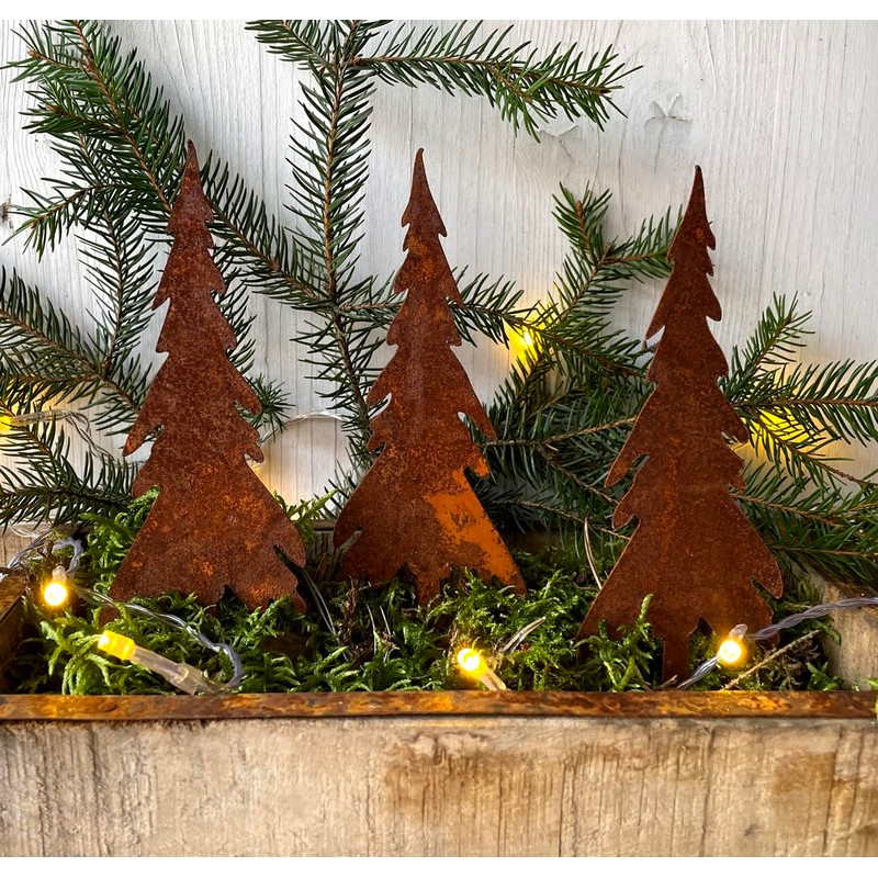 LB H&F Lilienburg Christmas Decoration Rust Metal Weatherproof