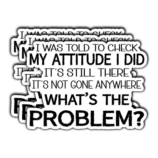 3 piezas con texto "I was Told to Check My