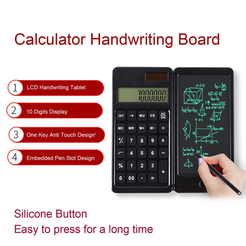 Office Desk Calcultor Solar Powered Multifunctional Pocket Desktop Calculator with