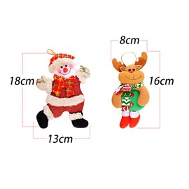 MEJOSER 8 Designs Christmas Tree Pendant Santa Claus Christmas Figures Christmas Tree Decoration Figures Christmas Decoration Gift Christmas Tree Decoration Crafts