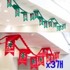 Christmas 3D Felt Ceiling Garland (Set of 3) Christmas Felt 3D Ceiling Garland (Green)