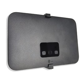 Decoralin Wall Mount for Telekom Speedport Smart 4 Router - Robust Plastic, Includes Screws & Wall Fixings, Black, Optimal Ventilation & Cable Installation