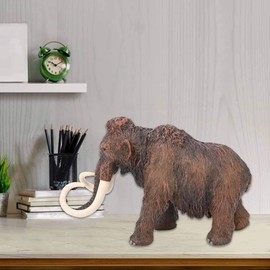 Zerodis Mammut Modell Spielzeug Mini 3D realistische Elefanten Statue Raum Dekoration Figur Spielzeug Kollektive pädagogische Spielset Weihnachten Geburtstagsgeschenk für Kinder(#1)