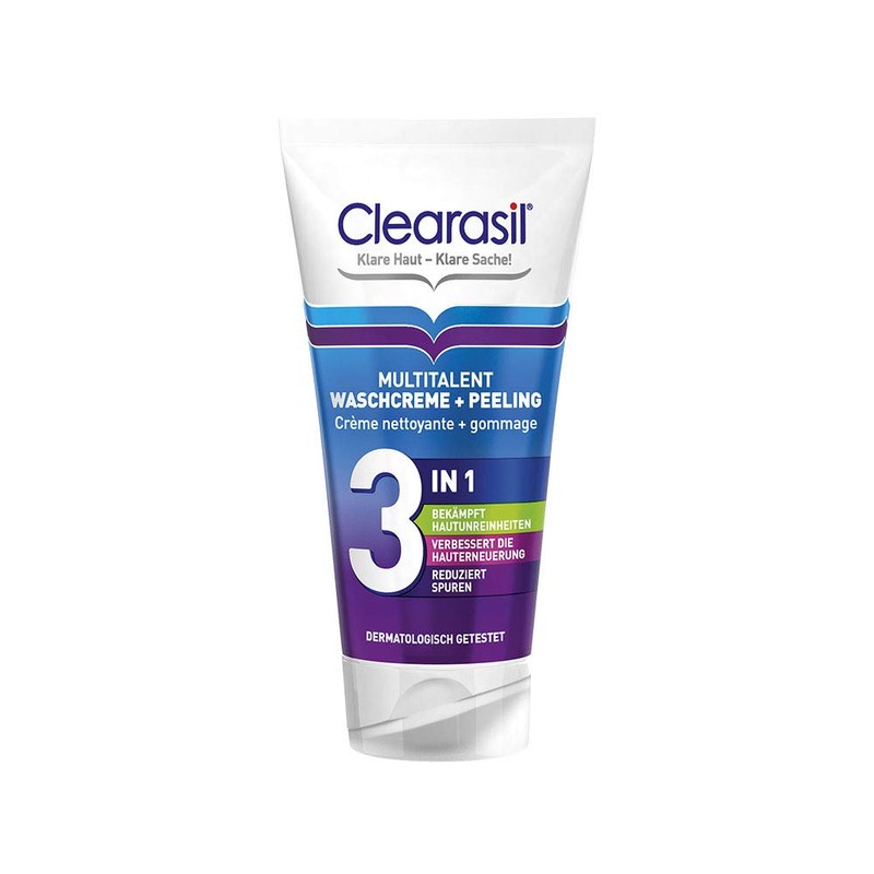 Clearasil Multitalent Wash Cream and Scrub (150 ml (Pack of
