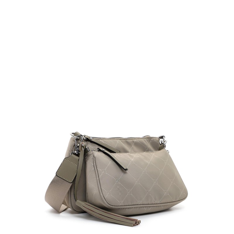 Tamaris TAS Lisa 32381 Women's Shoulder Bag with Print, Khaki