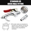 ZIMISI 2-Way Connection Air Nozzle Blow Gun Kit, Air Compressor