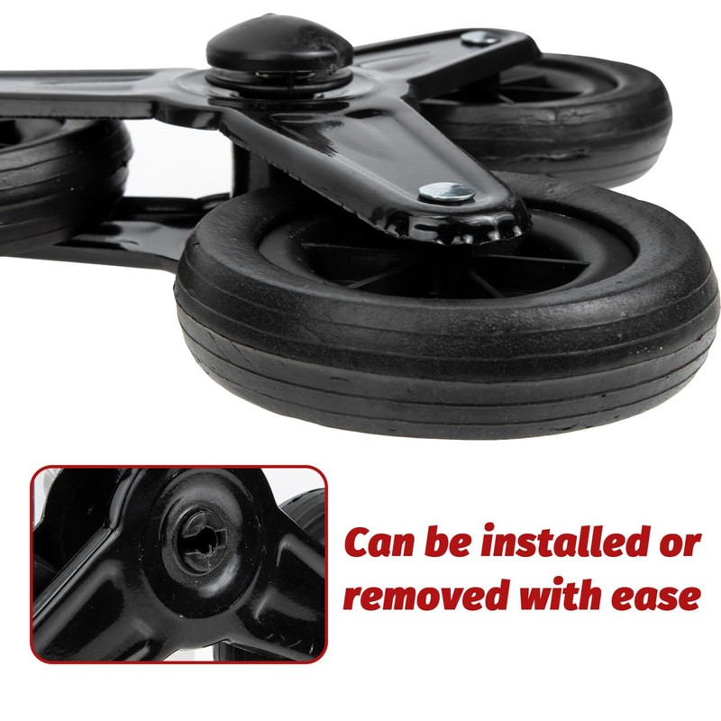 VINTORKY Stair Climbing Wheel Accessories - Heavy Duty Triangle Wheels