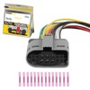 PARSUPPRO 14-Way/Pin Headlight Connector Sensor Socket Repair Wiring Harness Auto