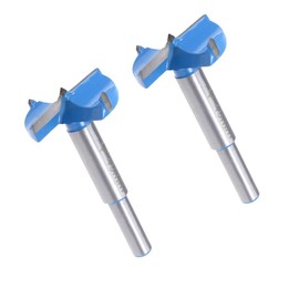 MACHSWON 2PCS Forstner Drill Bits Tungsten Carbide Wood Hole Saw Opener Positioning Drill Bit 40mm Woodworking Hinge Drilling Bit Cutter