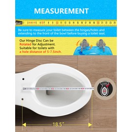 Angol Shiold ELONGATED Soft Close Toilet Seat Resin, Quiet and Slow Close Lid and Seat with Quick Release Adjustable Hingesfor Standard Toilets, Easy Installation & Clean(19 Inch, Backstroke Dolphin)